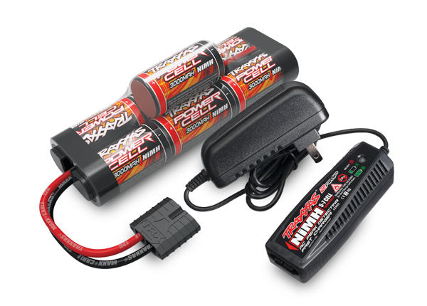 Traxxas - Battery/charger completer pack Nihm 3000mah 2984