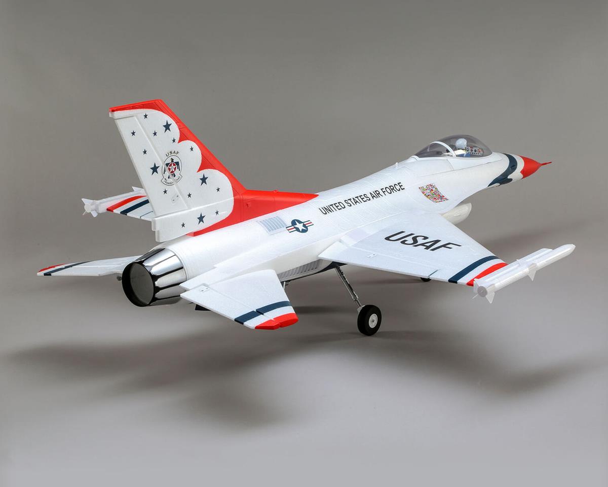 E-flite F-16 Thunderbird 70mm BNF Basic Electric Jet Airplane (815mm) EFL78500