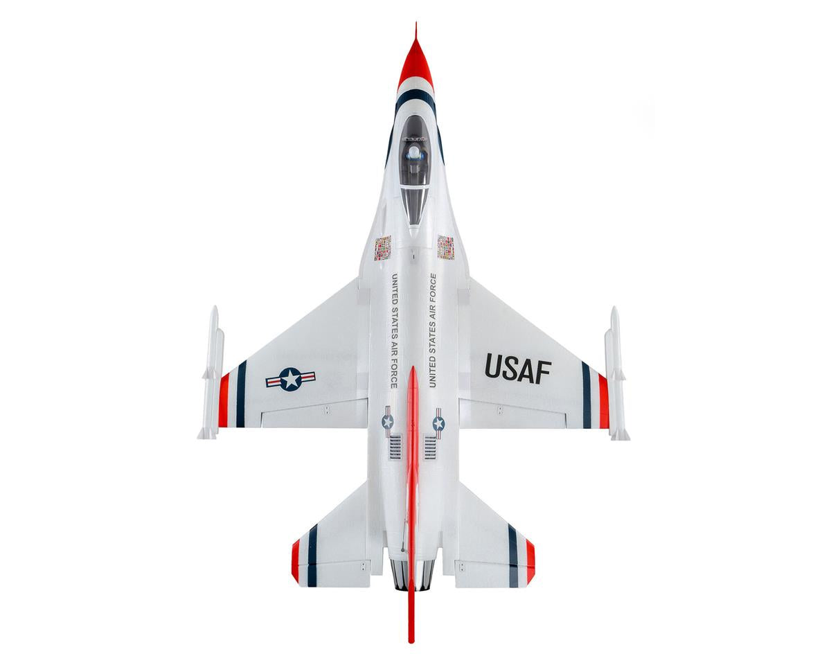 E-flite F-16 Thunderbird 70mm BNF Basic Electric Jet Airplane (815mm) EFL78500